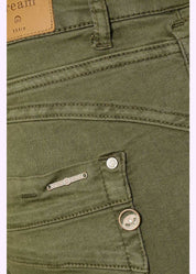 Twill housut lottecr cream vihreä - housut