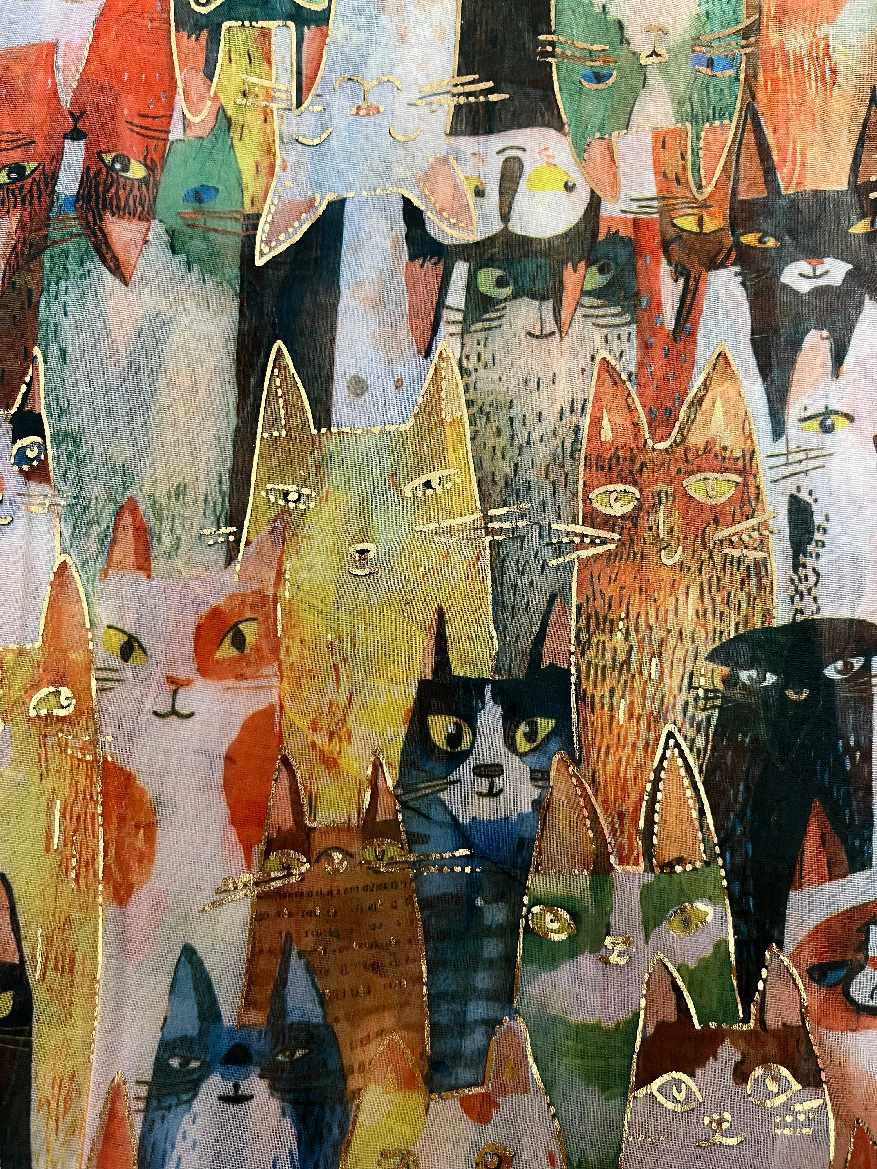 Kissahuivi eri värejä 1125