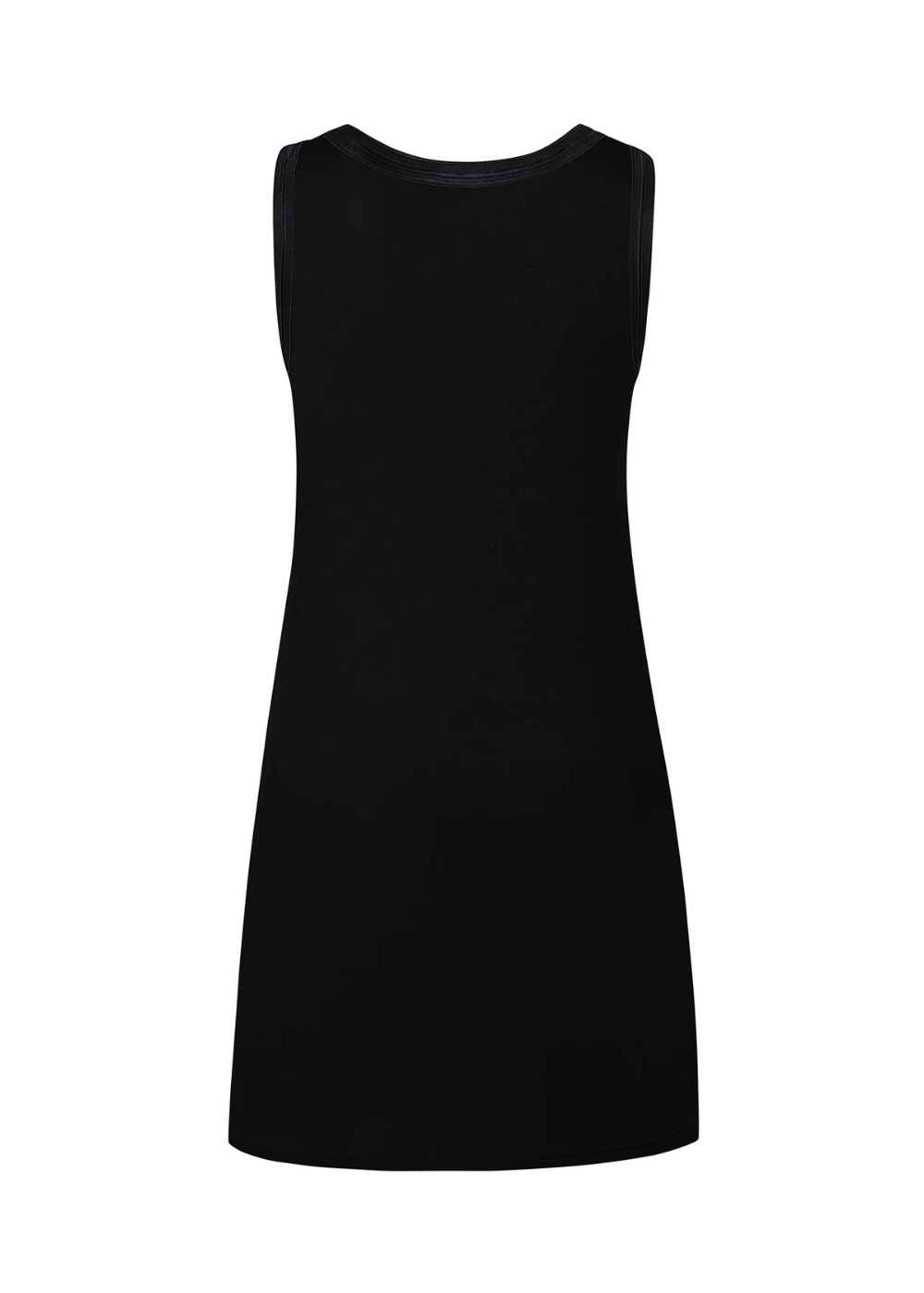 Naisten pitkä hihaton toppi, pehmeä materiaali, naisellinen malli ja O-pääntie