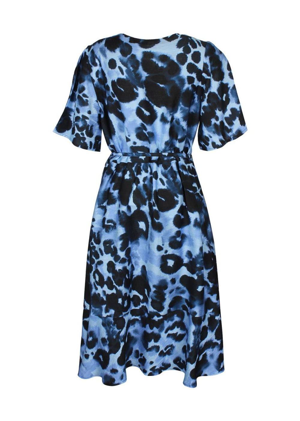 Upea valekietaisumekko, kevyt joustamaton materiaali, vyötärön poikkileikkaus ja irrotettava vyötärönauha, puhvihihat, levenevä helma ja V-pääntie