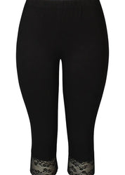 Capri zeze malus 616 pitsilahje musta 0425 - caprit ja shortsit