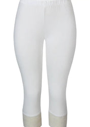 Capri zeze malus 616 pitsilahje valkoinen 0425 - caprit ja shortsit