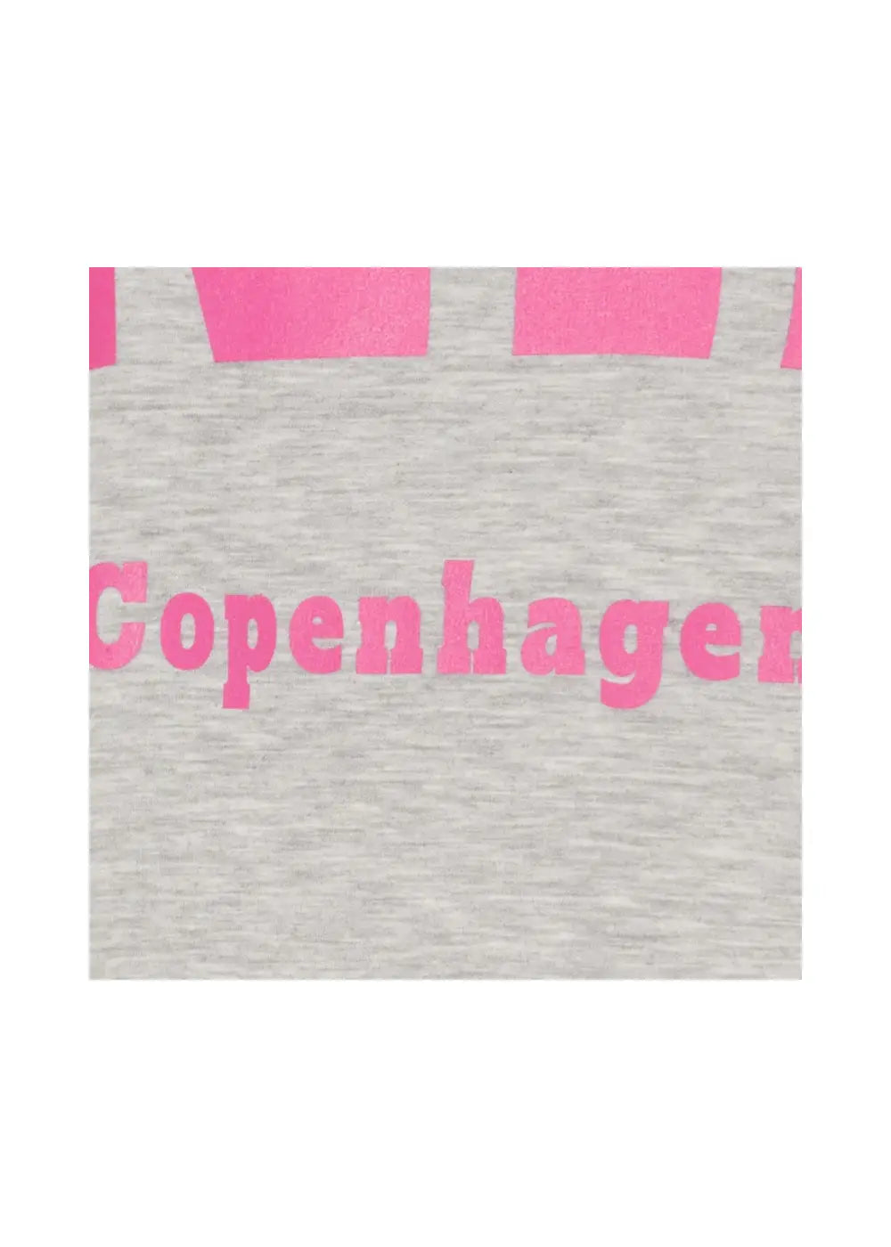 Harmaa-pinkki oversized collegepaita printtikuviolla, pehmeä ja joustava materiaali, pitkät hihat ja O-pääntie