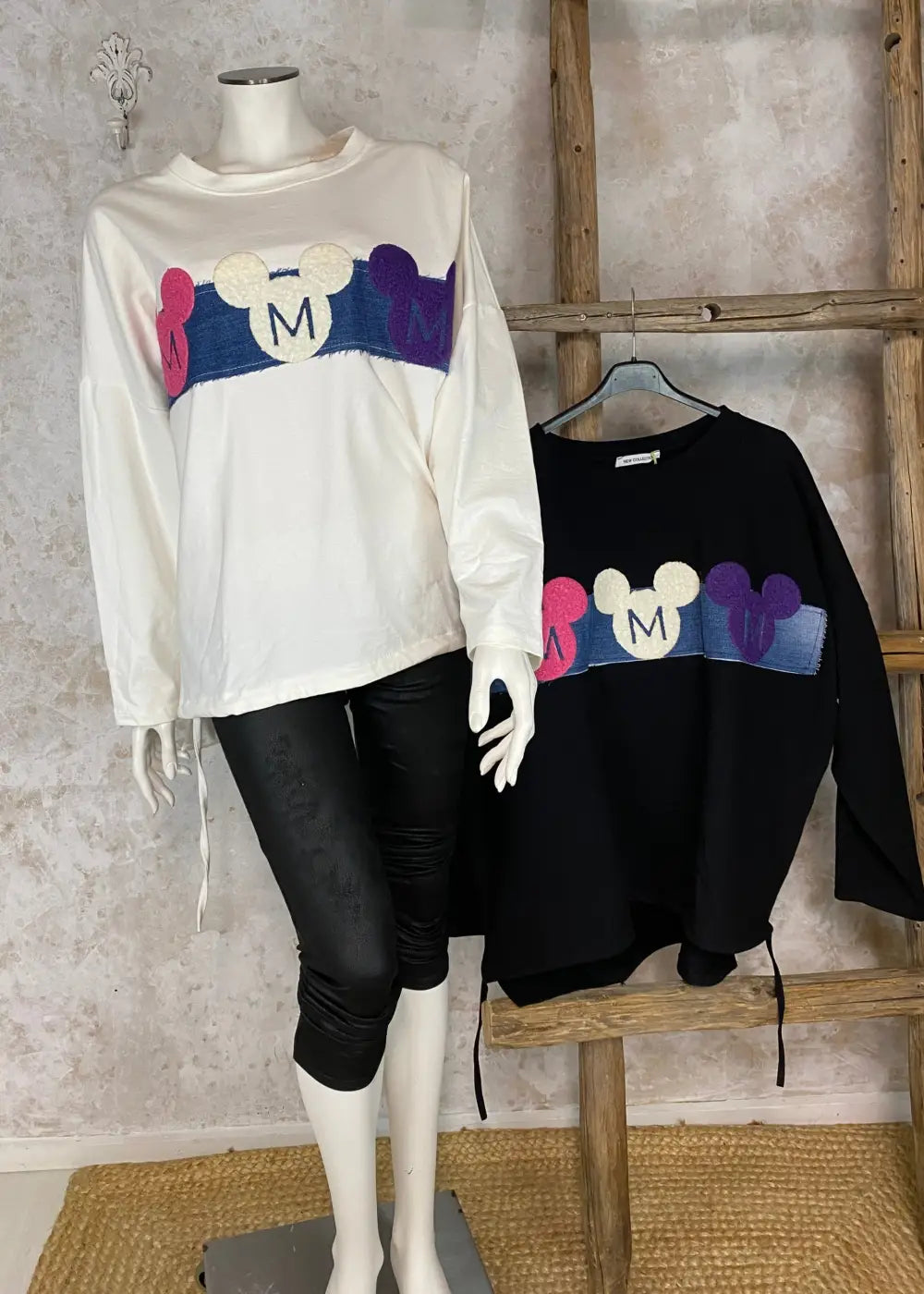 College mickey eri värejä 0224 - huppari