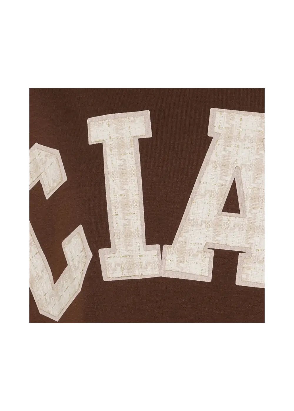 Trendikäs, pehmeä A-linjainen collegepaita Ciao-tekstillä arkeen; joustava kangas ja pidempi takahelma lisäävät mukavuutta.