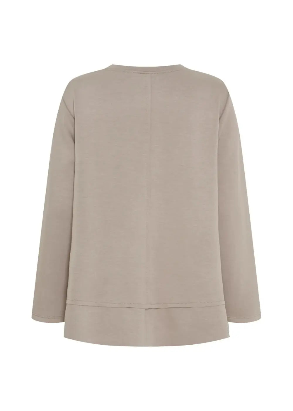 Trendikäs, pehmeä A-linjainen collegepaita Ciao-tekstillä arkeen; joustava kangas ja pidempi takahelma lisäävät mukavuutta.