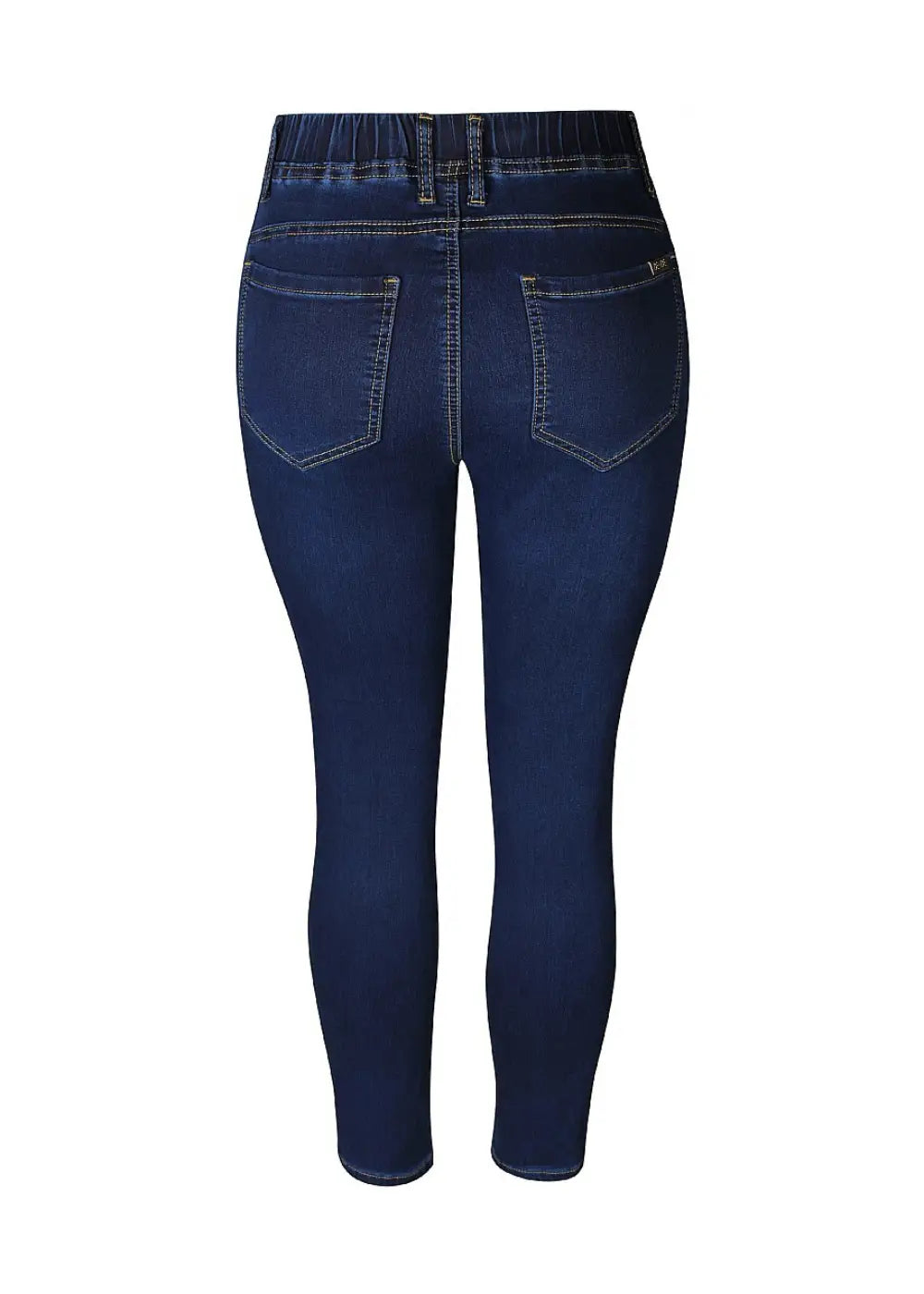 Huippumukavat, joustavat jeggingsit korkealla vyötäröllä, ilman vetoketjua, taskuilla ja kapenevalla lahkeella.