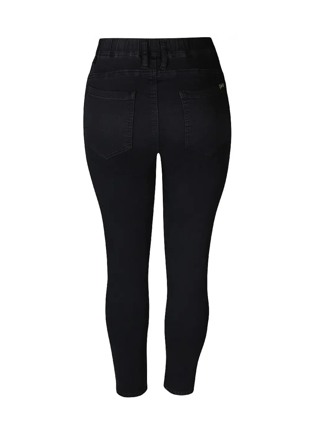 Huippumukavat, joustavat jeggingsit korkealla vyötäröllä, ilman vetoketjua, taskuilla ja kapenevalla lahkeella.