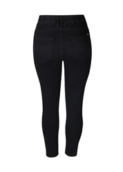 Huippumukavat, joustavat jeggingsit korkealla vyötäröllä, ilman vetoketjua, taskuilla ja kapenevalla lahkeella.