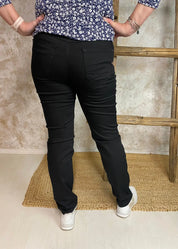 Housut brantex madelaine musta 0225 - housut