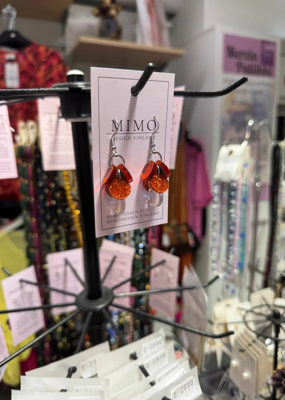 Korvakorut mimo hipsukka oranssi | korut