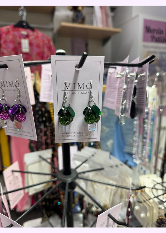 Korvakorut mimo hipsukka vihreä - korut
