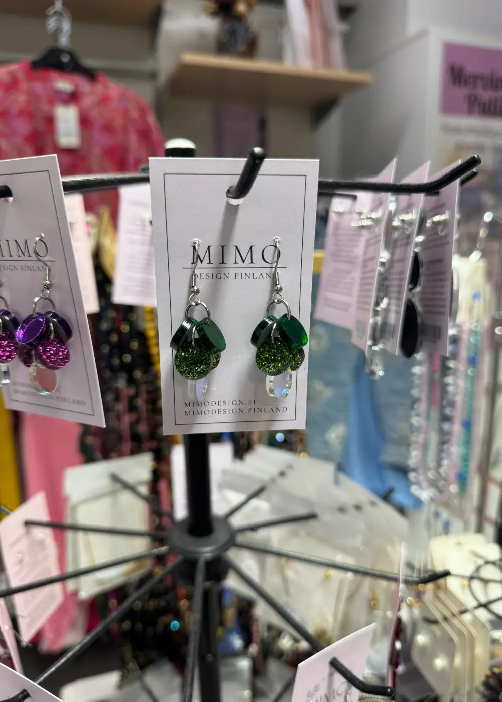 Korvakorut mimo hipsukka vihreä | korut