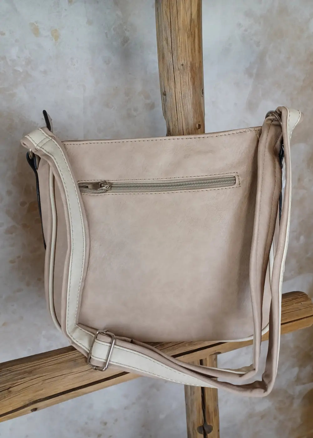 Laukku isabella harmaa beige ja musta - laukut