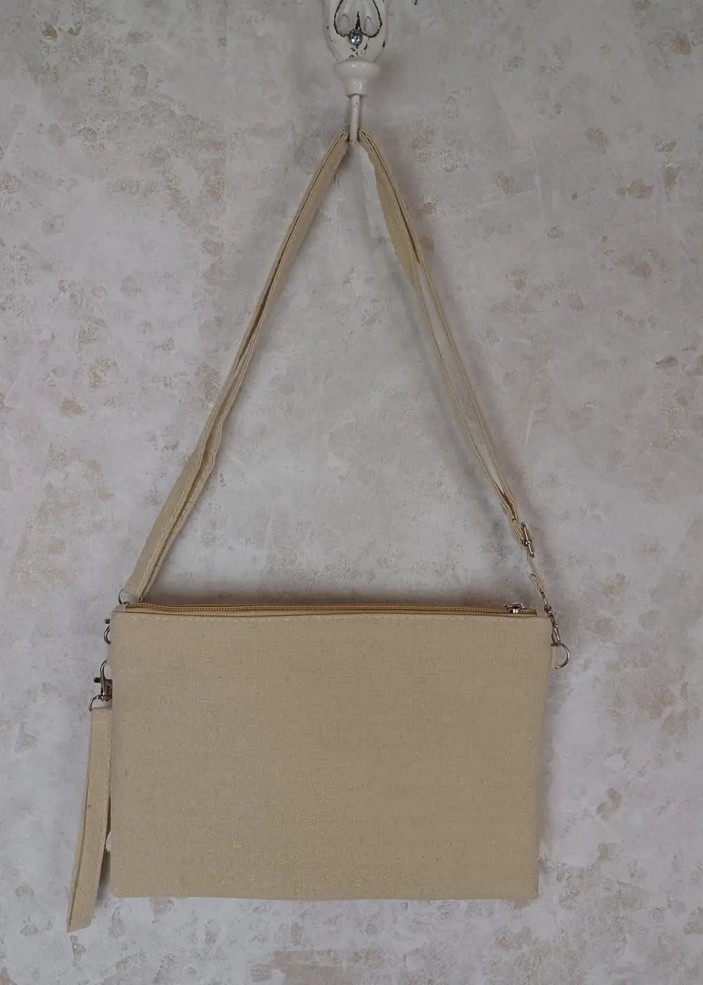 Laukku macrame beige - laukut