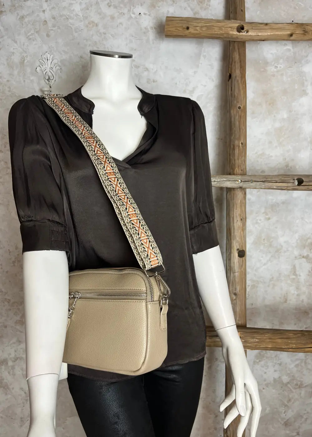 Laukkuhihna beige 0126 | laukut ja laukkuhihnat