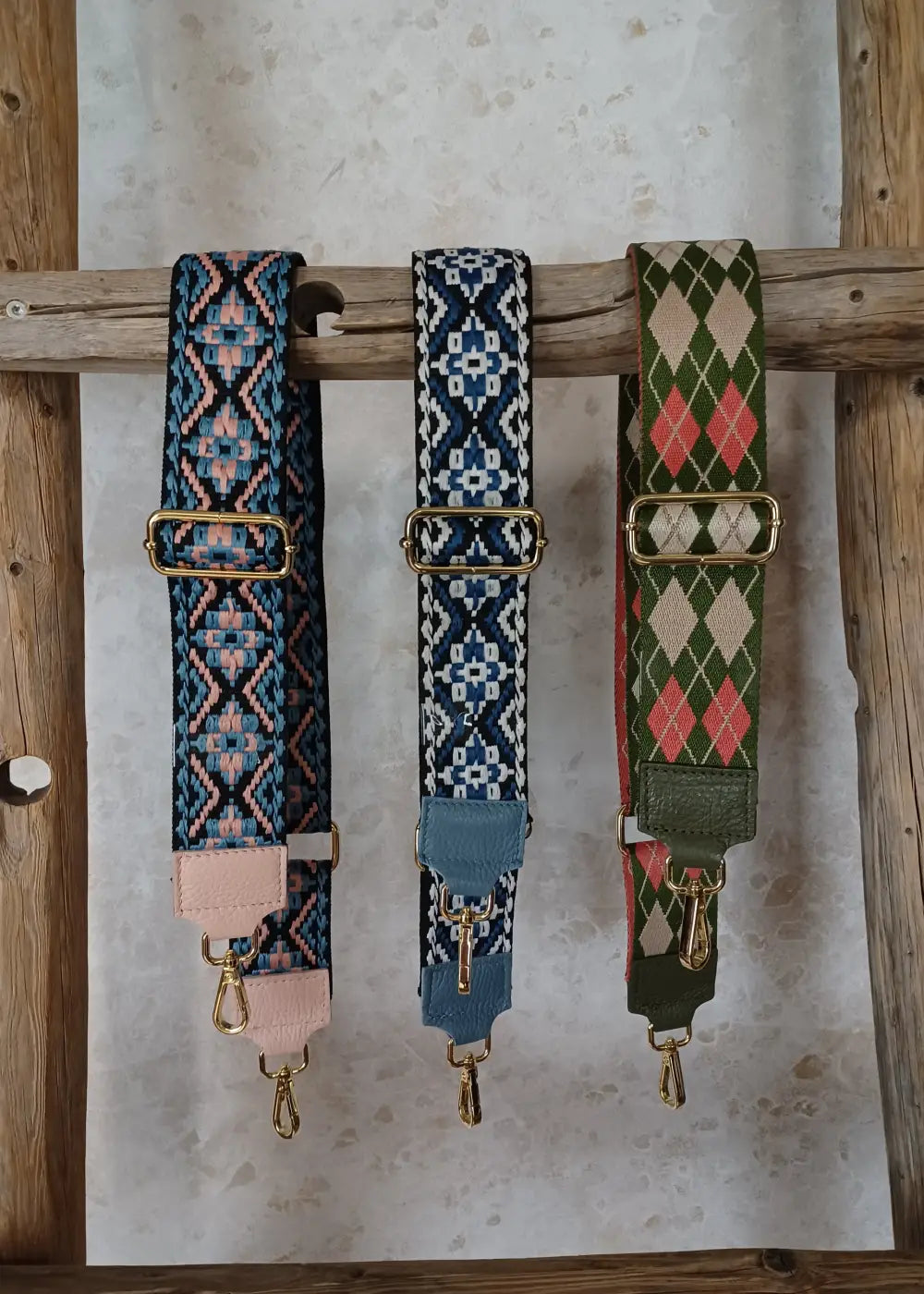 Laukkuhihna pattern eri värejä - laukut