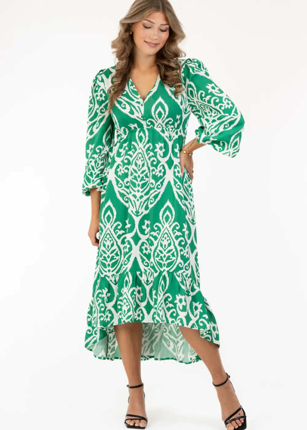 Mekko capri collection daria vihreä 0225 - mekko