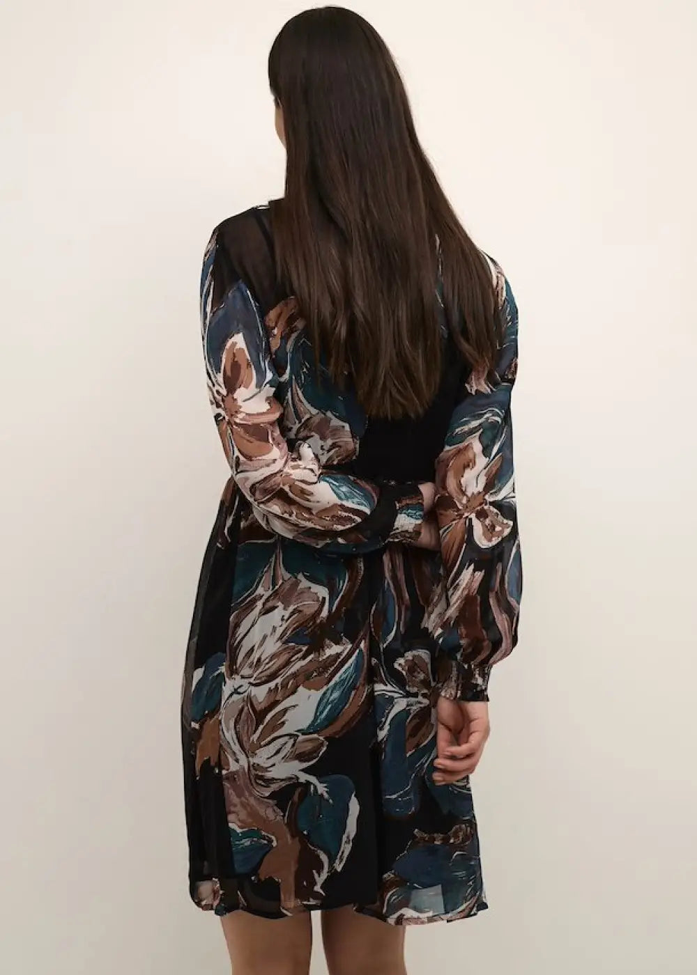 Mekko cream jasmina musta 0923 - mekko