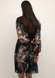 Mekko cream jasmina musta 0923 - mekko