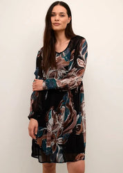 Mekko cream jasmina musta 0923 - mekko