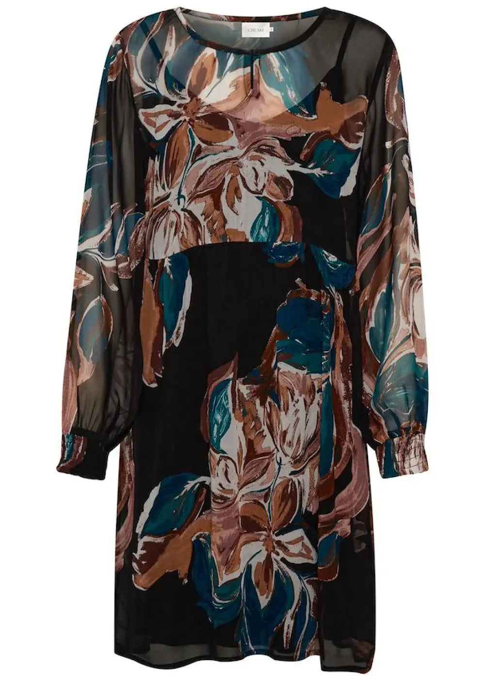 Mekko cream jasmina musta 0923 - mekko