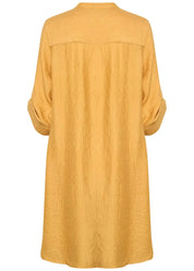Mekko cream wilma 0723 keltainen - mekko