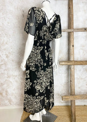 Mekko donna beigemusta 0525 - mekko