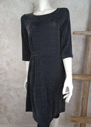 Mekko florrie kimalle musta 1023 - mekko
