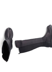 Rouheat naisten nahkasaappaat, joissa vetoketju, joustava varsi, karvavuori ja pitävä TR-kumipohja – mukavat ja tyylikkäät arkeen