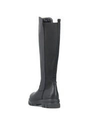 Rouheat naisten nahkasaappaat, joissa vetoketju, joustava varsi, karvavuori ja pitävä TR-kumipohja – mukavat ja tyylikkäät arkeen