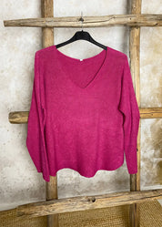 Neule elisa eri värejä 0924 | vadelma | neule