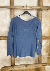 Neule elisa eri värejä 0924 | farkunsininen | neule