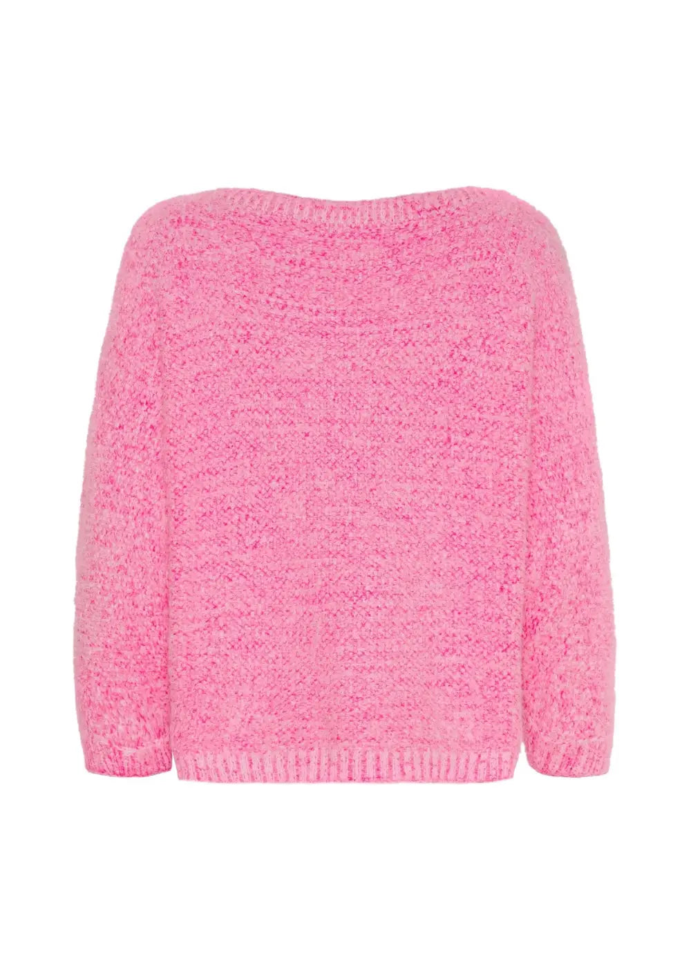 Pinkki pörröneule hurmaa pehmeällä materiaalilla, lepakkohihoilla ja tyylikkäällä venepääntiellä. Ihastu ja tilaa oma suosikkisi!