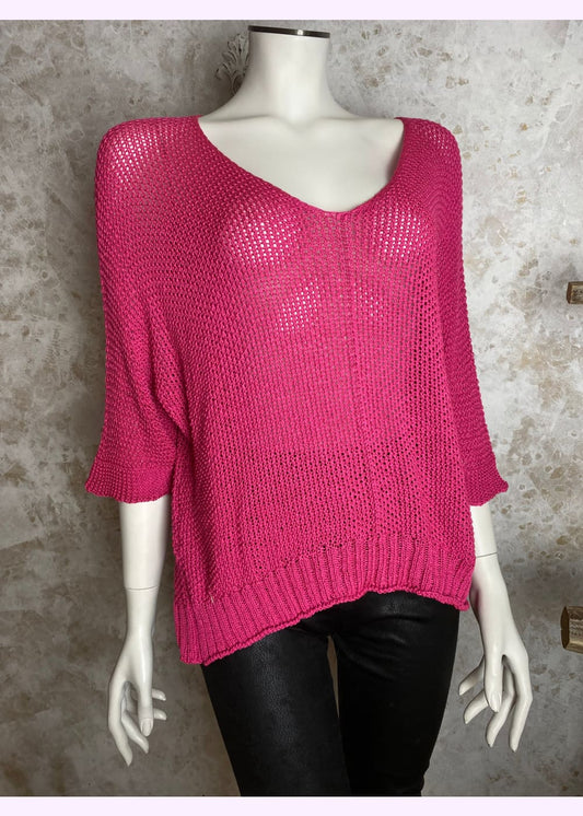 Neule marta du chateau betina pinkki 0525 - neule