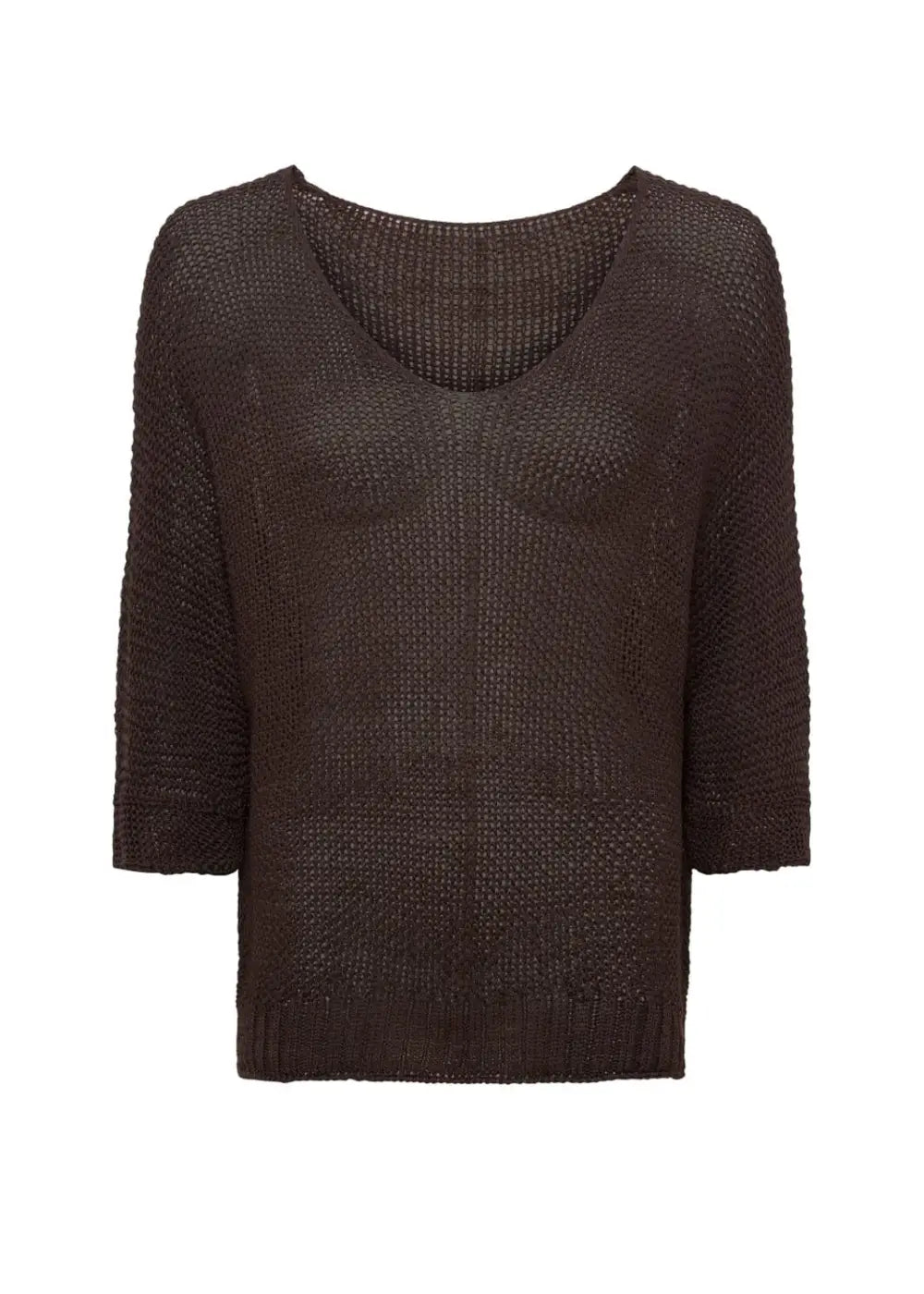 Neule marta du chateau betina tummanruskea 0326 - neule