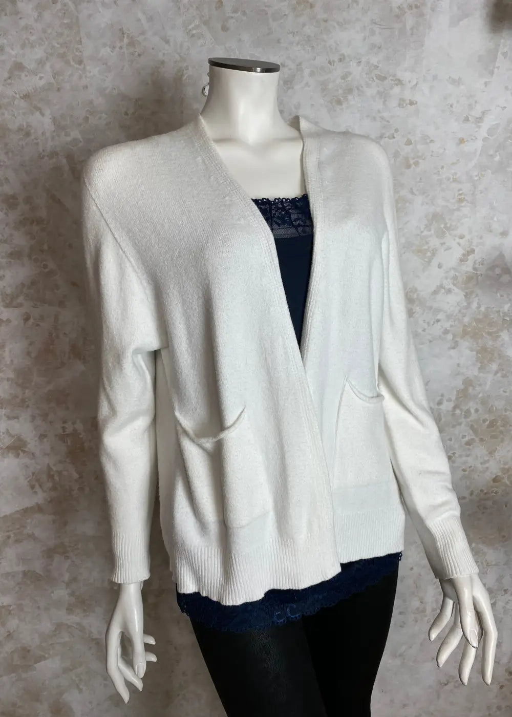 Neuletakki nathalie 353 eri värejä 0525 | valkoinen | neule