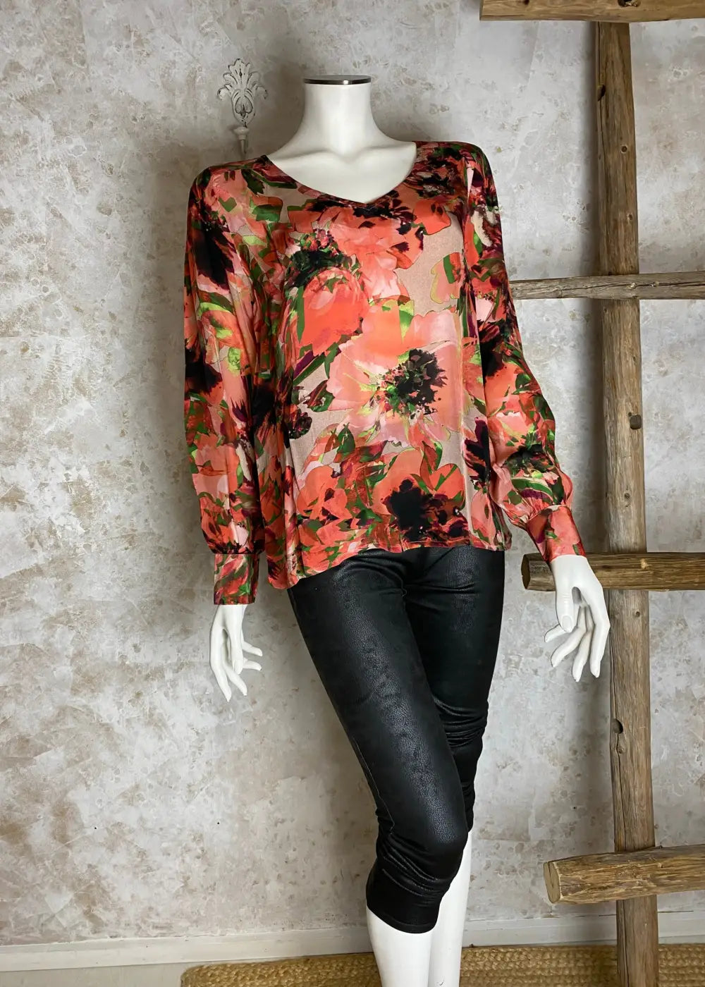 Paita cream eliza oranssi 0324 - pusero