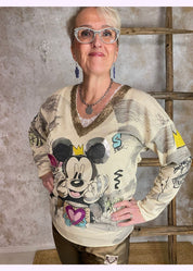 Paita madelon eri printtejä 0225 - mikki - pusero