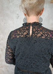 Pitsimekko gila cream musta - mekko