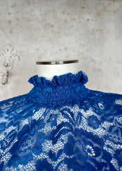 Pitsipusero mapp maja sähkönsininen 1023 - pusero