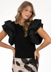 Pusero capri collection nora musta 0225 - pusero