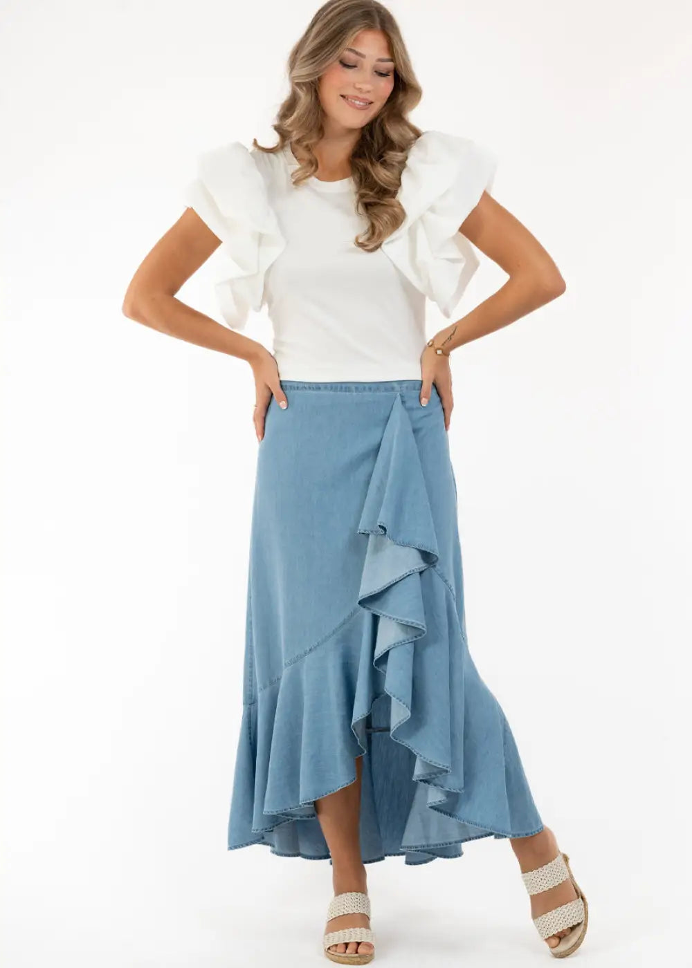 Pusero capri collection nora valkoinen 0225 - pusero