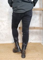 Samettihousu mapp cordyroy musta - housut