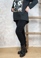 Samettihousu mapp cordyroy musta - housut