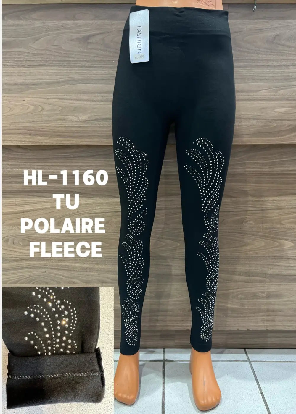 Talvijeggins 1160 musta 1224 - legginsit