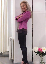 Tekstiilinahkainen jakku paula - takki