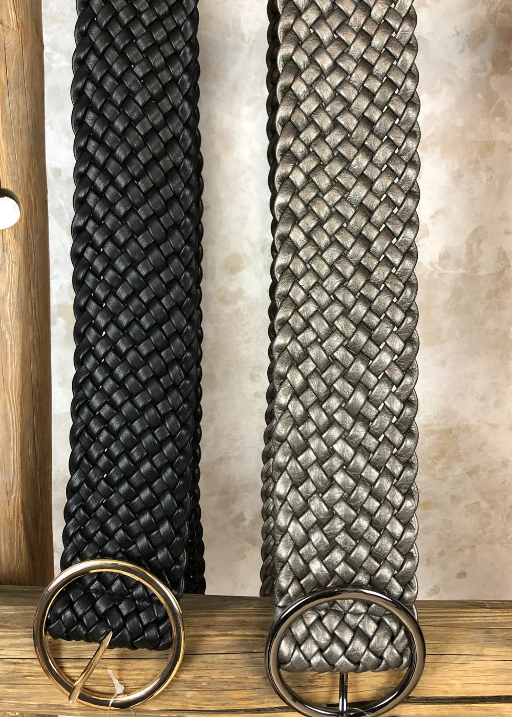 Vyö punottu weave musta tai platina | platina punos | vyöt