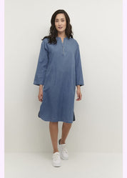Mekko cream viola dress denim - mekko